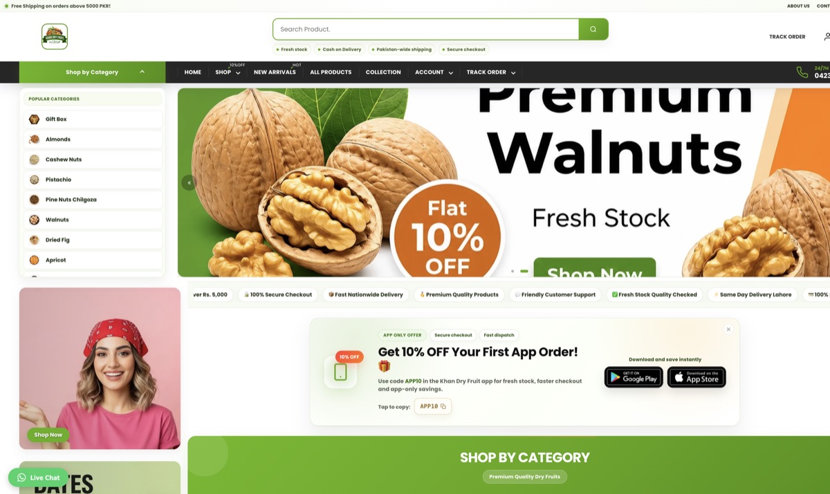 Shopify storefront viewport composition